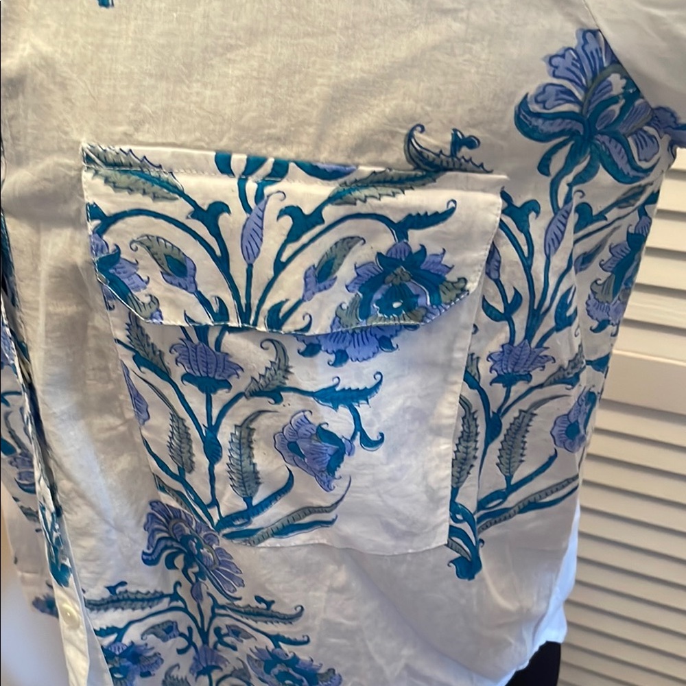 Roller Rabbit White and Blue cotton Shirt - Picture 9 of 12